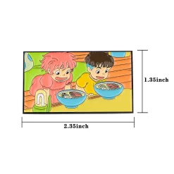 Ponyo On The Cliff Cute Badge Pin -Ghibli Shop S498a2b99f4bf4e428aa4669d4fbf78750