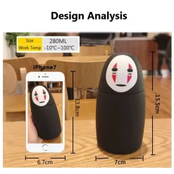 No Face Stainless Steel Water Bottle 280ml -Ghibli Shop S5fdf010e8649497b8c99933c6e78029am