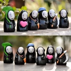 Spirited Away Chibi No Face Man Figure 6pcs/set -Ghibli Shop S7361a9cedfe04945971d69bf5e737c40O