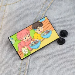 Ponyo On The Cliff Cute Badge Pin -Ghibli Shop S7c2979daf3564d24986410073ebf3c59c