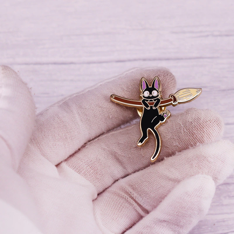 Kiki’s Delivery Service Cute Jiji Badge Pin 5 Kiki’s Delivery Service Cute Jiji Badge Pin - Image 3