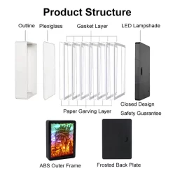 Howl’s Moving Castle 3D Paper Carving Art Light Box -Ghibli Shop Sb16b1c0d2515415880d87e4b91e9786bG