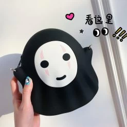 Spirited Away No Face Mini Shoulder Bag -Ghibli Shop Sinocom Handa Japan Anime Faceless Spirited Away Bag No Face Man Bag Phone Bag Case for 1