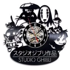 Studio Ghibli Classic Wall Clock -Ghibli Shop StudioGhibliAnimeGiftVinylRecordWallClockHomeDecorArt 2nd 1