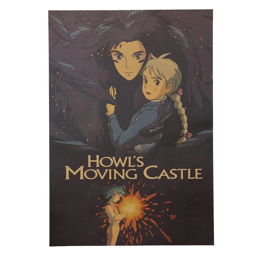 Howl’s Moving Castle Howl And Sophie Kraft Paper Poster 3 Howl’s Moving Castle Howl And Sophie Kraft Paper Poster