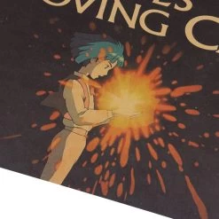 Howl’s Moving Castle Howl And Sophie Kraft Paper Poster 9 Howl’s Moving Castle Howl And Sophie Kraft Paper Poster -Ghibli Shop TIE LER Anime Howl Moving Castle Classic Nostalgia Kraft Paper Cafe Bar Poster Retro Wall Sticker 4