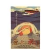Ponyo On The Cliff Kraft Paper Poster -Ghibli Shop TIE LER Ponyo on The Cliff Kraft Paper Classic Cartoon Film Poster Home Decor Wall Sticker 1