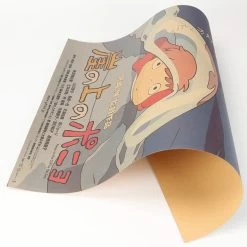 Ponyo On The Cliff Kraft Paper Poster -Ghibli Shop TIE LER Ponyo on The Cliff Kraft Paper Classic Cartoon Film Poster Home Decor Wall Sticker 5