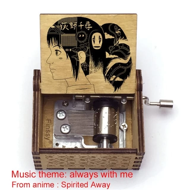 Spirited Away Wooden Music Box Vintage Style 11 Spirited Away Wooden Music Box Vintage Style - Image 9