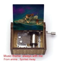 Spirited Away Wooden Music Box Vintage Style 39 Spirited Away Wooden Music Box Vintage Style -Ghibli Shop Wooden Hand ed Music Box chihiro color print Spirited Away music theme always with me Home.jpg 640x640 10