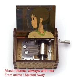 Spirited Away Wooden Music Box Vintage Style 31 Spirited Away Wooden Music Box Vintage Style -Ghibli Shop Wooden Hand ed Music Box chihiro color print Spirited Away music theme always with me Home.jpg 640x640 2