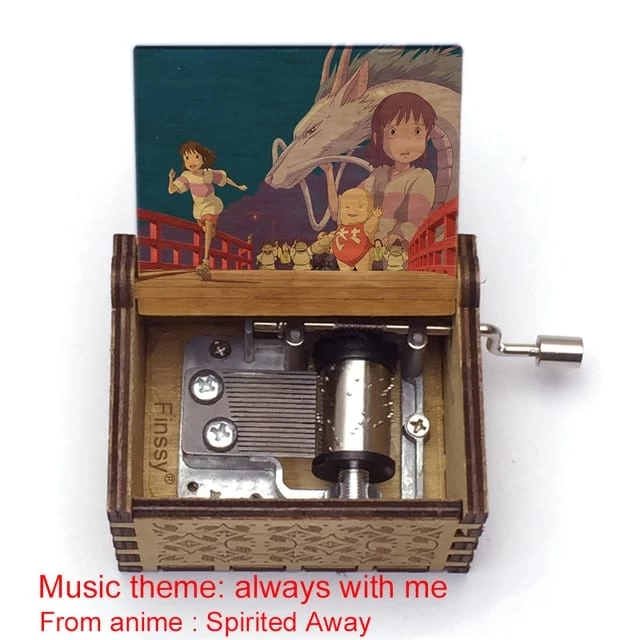 Spirited Away Wooden Music Box Vintage Style 13 Spirited Away Wooden Music Box Vintage Style - Image 11