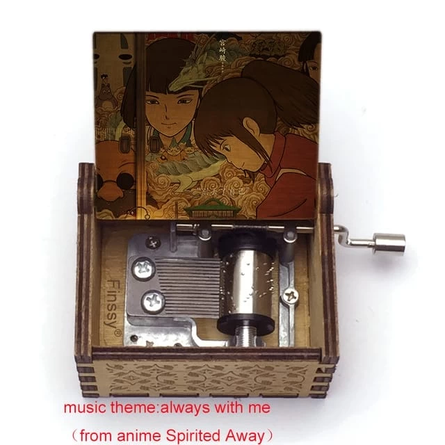 Spirited Away Wooden Music Box Vintage Style 5 Spirited Away Wooden Music Box Vintage Style - Image 3