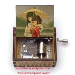 Spirited Away Wooden Music Box Vintage Style 25 Spirited Away Wooden Music Box Vintage Style -Ghibli Shop Wooden Hand ed Music Box chihiro color print Spirited Away music theme always with me Home.jpg 640x640 33