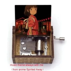 Spirited Away Wooden Music Box Vintage Style 27 Spirited Away Wooden Music Box Vintage Style -Ghibli Shop Wooden Hand ed Music Box chihiro color print Spirited Away music theme always with me Home.jpg 640x640 36