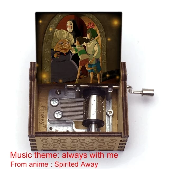 Spirited Away Wooden Music Box Vintage Style 14 Spirited Away Wooden Music Box Vintage Style - Image 12