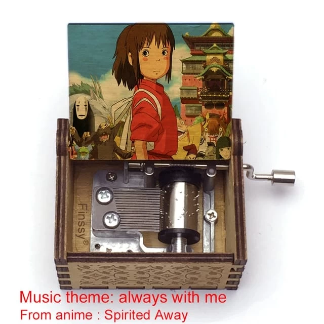 Spirited Away Wooden Music Box Vintage Style 16 Spirited Away Wooden Music Box Vintage Style - Image 14
