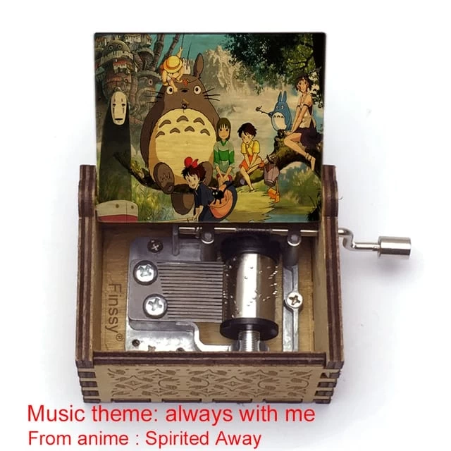 Spirited Away Wooden Music Box Vintage Style 17 Spirited Away Wooden Music Box Vintage Style - Image 15