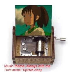 Spirited Away Wooden Music Box Vintage Style 37 Spirited Away Wooden Music Box Vintage Style -Ghibli Shop Wooden Hand ed Music Box chihiro color print Spirited Away music theme always with me Home.jpg 640x640 8