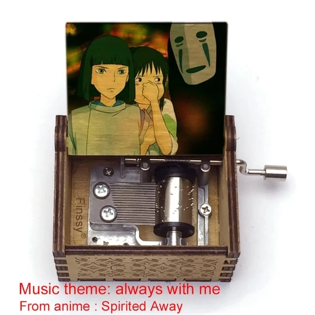 Spirited Away Wooden Music Box Vintage Style 19 Spirited Away Wooden Music Box Vintage Style - Image 17
