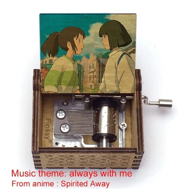 Spirited Away Wooden Music Box Vintage Style 10 Spirited Away Wooden Music Box Vintage Style - Image 8