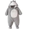 My Neighbor Totoro Baby Clothes -Ghibli Shop fontbBabybfontBoyClothesNewbonQuality100CottonHoodedRompersCartoonTotoro 2nd