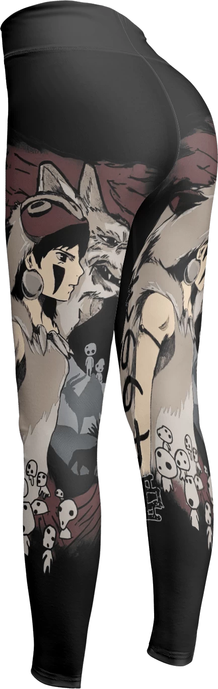Princess Mononoke Leggings Style 7 4 Princess Mononoke Leggings Style 7 - Image 2