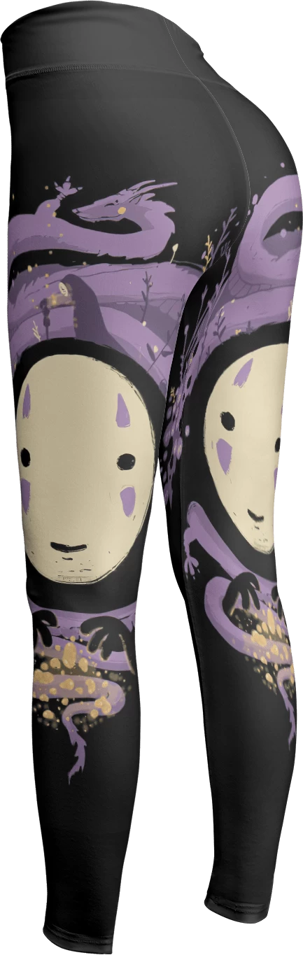 Spirited Away No Face Kaonashi Legging Style 2 4 Spirited Away No Face Kaonashi Legging Style 2 - Image 2