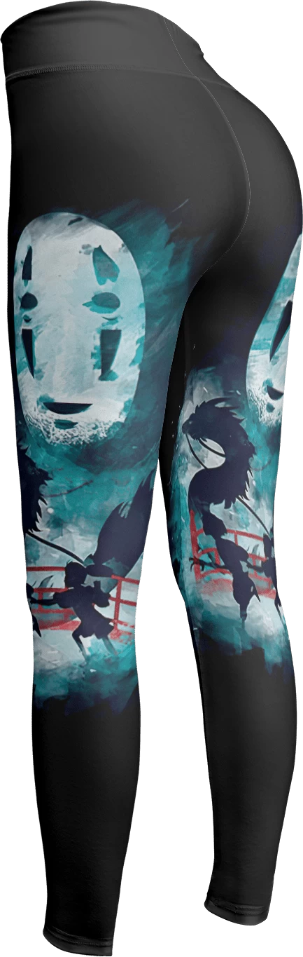 Spirited Away No Face Kaonashi Legging Style 5 4 Spirited Away No Face Kaonashi Legging Style 5 - Image 2