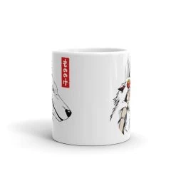 Princess Mononoke – San And The Wolf Mug -Ghibli Shop mockup 0449ec17
