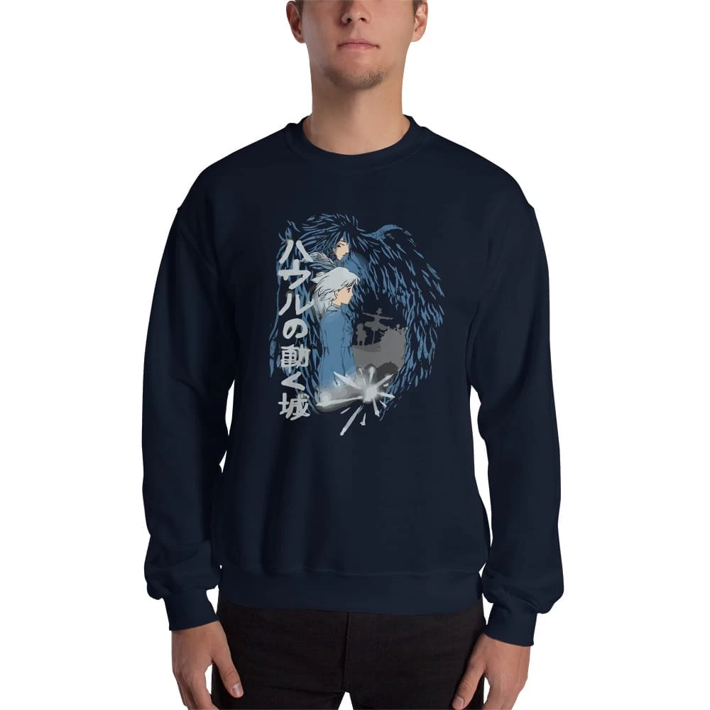 Howl’s Moving Castle – Howl And Sophia Sweatshirt Unisex 14 Howl’s Moving Castle – Howl And Sophia Sweatshirt Unisex - Image 12