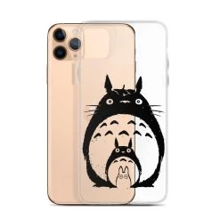 My Neighbor Totoro Black & White IPhone Case -Ghibli Shop mockup 22492316