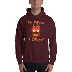 Howl’s Moving Castle – My Patronus Is Calcifer Hoodie Unisex -Ghibli Shop mockup 37a82daf