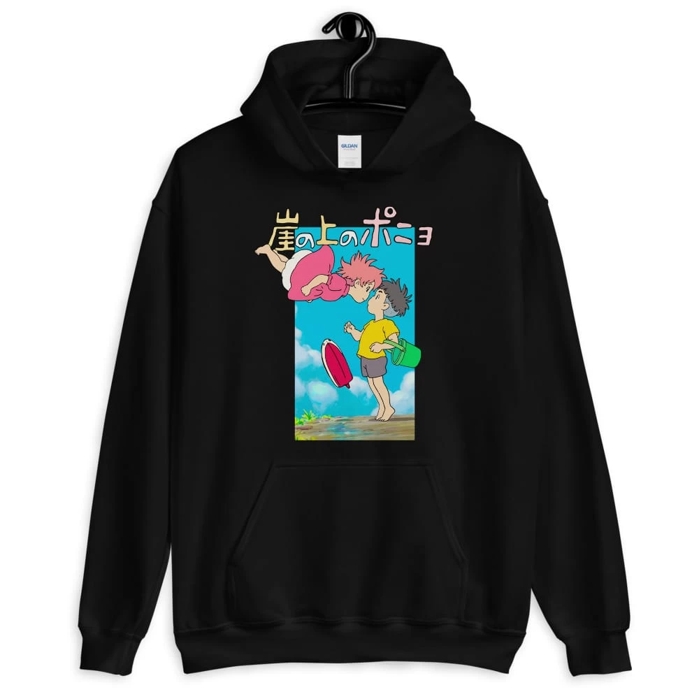 Ponyo On The Cliff By The Sea Poster Hoodie Unisex 3 Ponyo On The Cliff By The Sea Poster Hoodie Unisex