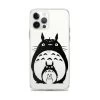 My Neighbor Totoro Black & White IPhone Case -Ghibli Shop mockup 3ed6d532