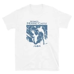 Howl’s Moving Castle Black & White T Shirt Unisex