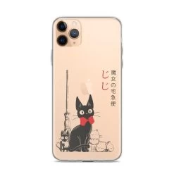 Kiki’s Delivery Service – Jiji Family IPhone Case -Ghibli Shop mockup 42d829e7