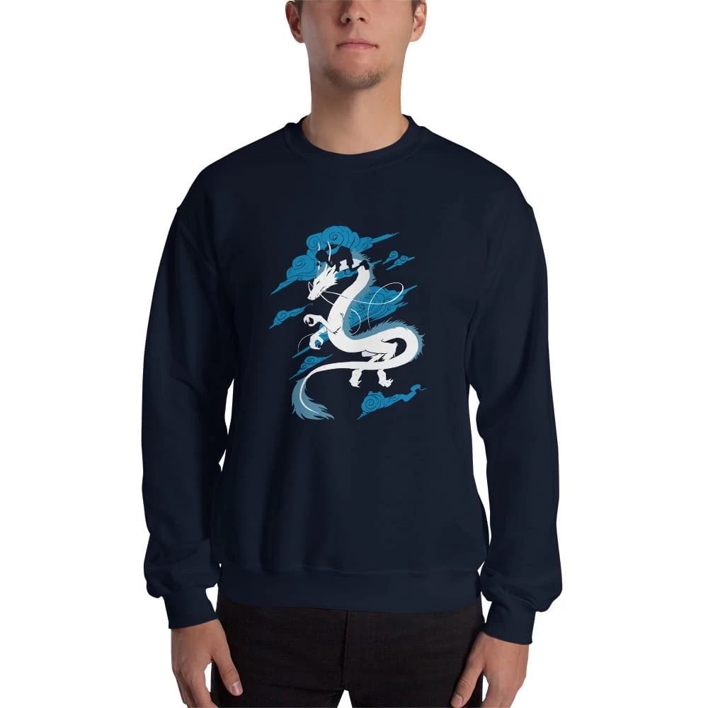 Spirited Away – Sen Riding Haku Dragon Sweatshirt 12 Spirited Away – Sen Riding Haku Dragon Sweatshirt - Image 10