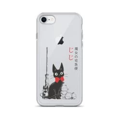 Kiki’s Delivery Service – Jiji Family IPhone Case -Ghibli Shop mockup 44257b8b
