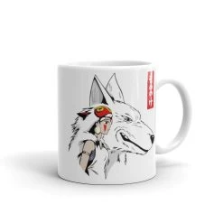 Princess Mononoke – San And The Wolf Mug -Ghibli Shop mockup 44c2c2f3 1