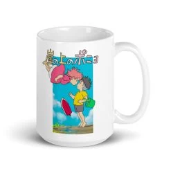 Ponyo On The Cliff By The Sea Poster Coffee Mug -Ghibli Shop mockup 4742b4ee 1