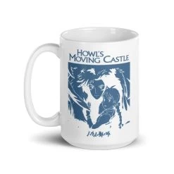 Howl’s Moving Castle Black & White Mug -Ghibli Shop mockup 4ab4f1e0