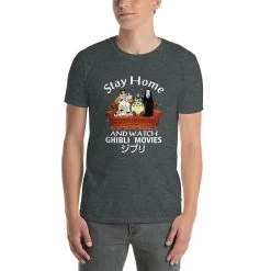 Stay Home And Watch Ghibli Movie T Shirt Unisex -Ghibli Shop mockup 4ba3029f 1