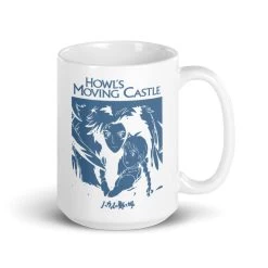 Howl’s Moving Castle Black & White Mug -Ghibli Shop mockup 4db8b806 1