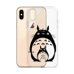 My Neighbor Totoro Black & White IPhone Case -Ghibli Shop mockup 51b3b2e7