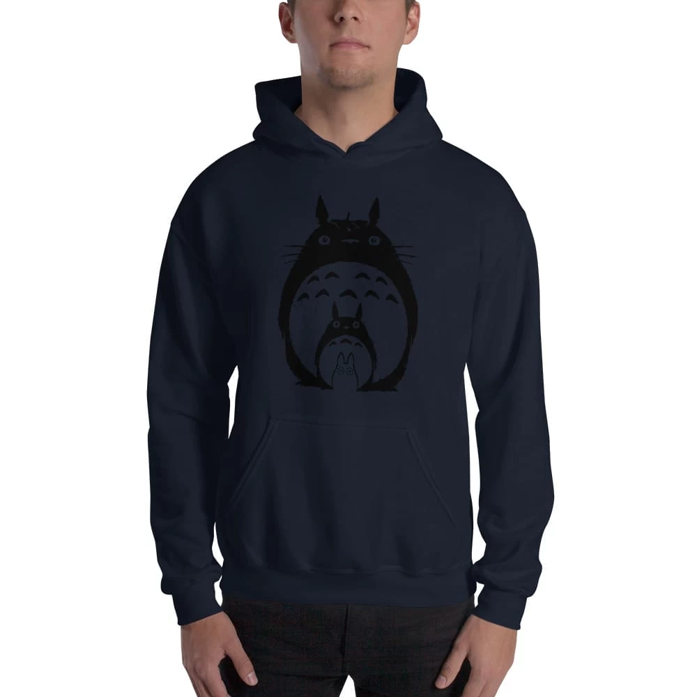 My Neighbor Totoro Black & White Hoodie Unisex 13 My Neighbor Totoro Black & White Hoodie Unisex - Image 11