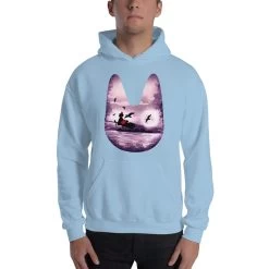 Kiki’s Delivery Service – Purple Jiji Hoodie Unisex -Ghibli Shop mockup 554f2a68