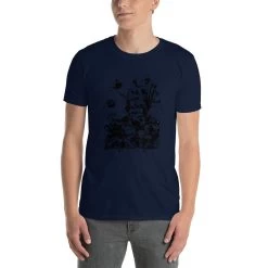 Studio Ghibli Art Collection Black And White T Shirt -Ghibli Shop mockup 65aed69b 1