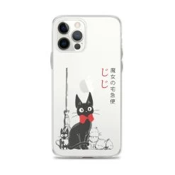 Kiki’s Delivery Service – Jiji Family IPhone Case -Ghibli Shop mockup 65b1a2a4