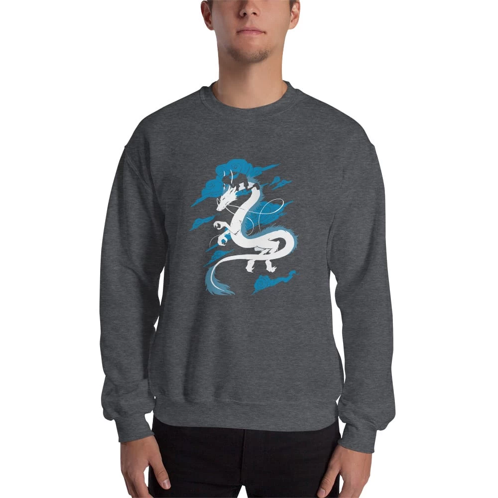 Spirited Away – Sen Riding Haku Dragon Sweatshirt 6 Spirited Away – Sen Riding Haku Dragon Sweatshirt - Image 4